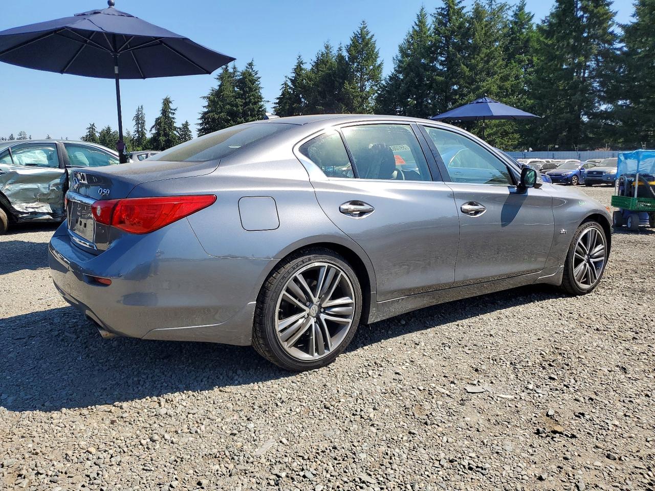 2017 Infiniti Q50 3.0t Premium Серый vin: JN1EV7AR4HM835605