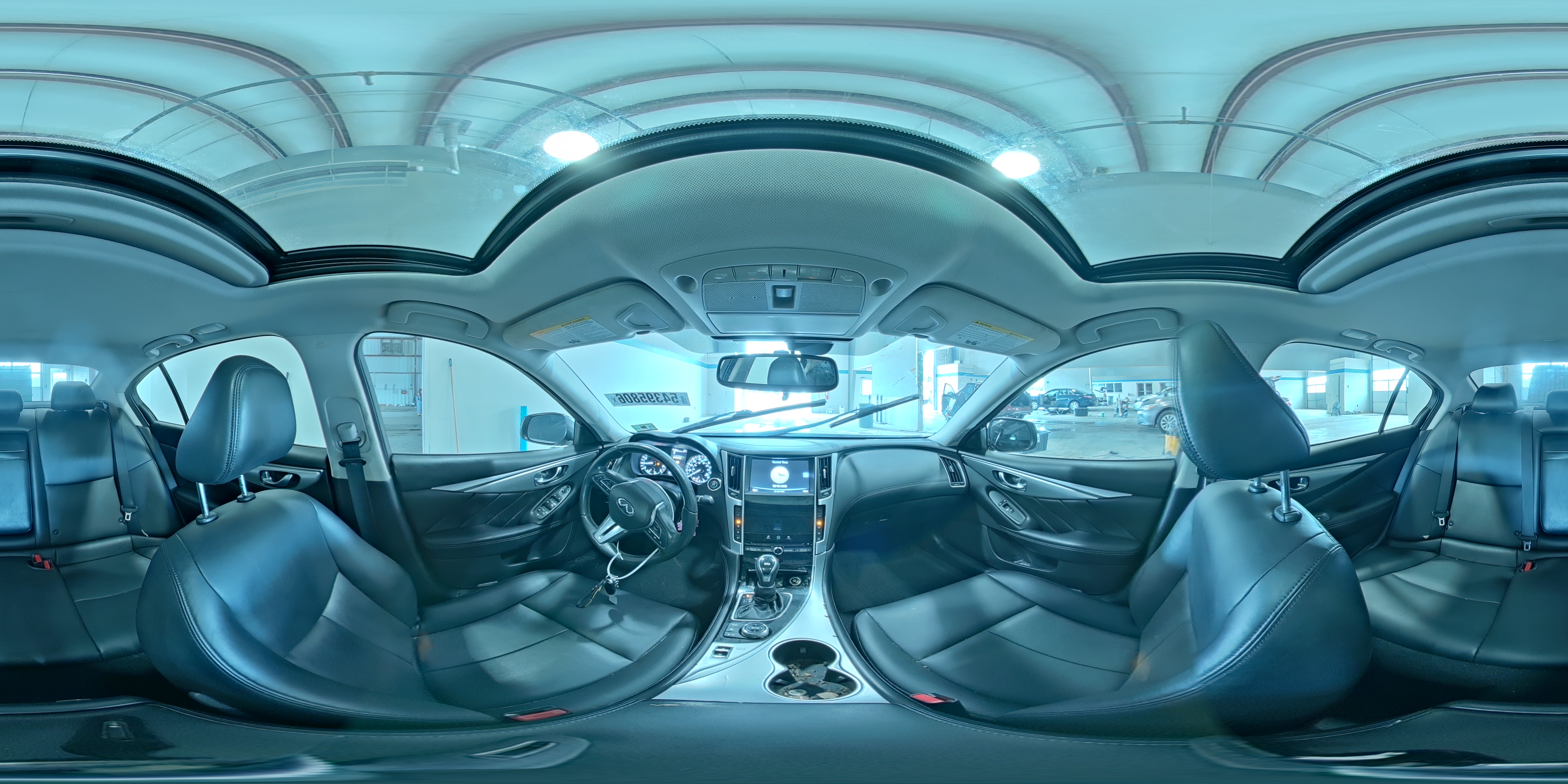 2019 Infiniti Q50 3.0t Luxe White vin: JN1EV7AR4KM591123