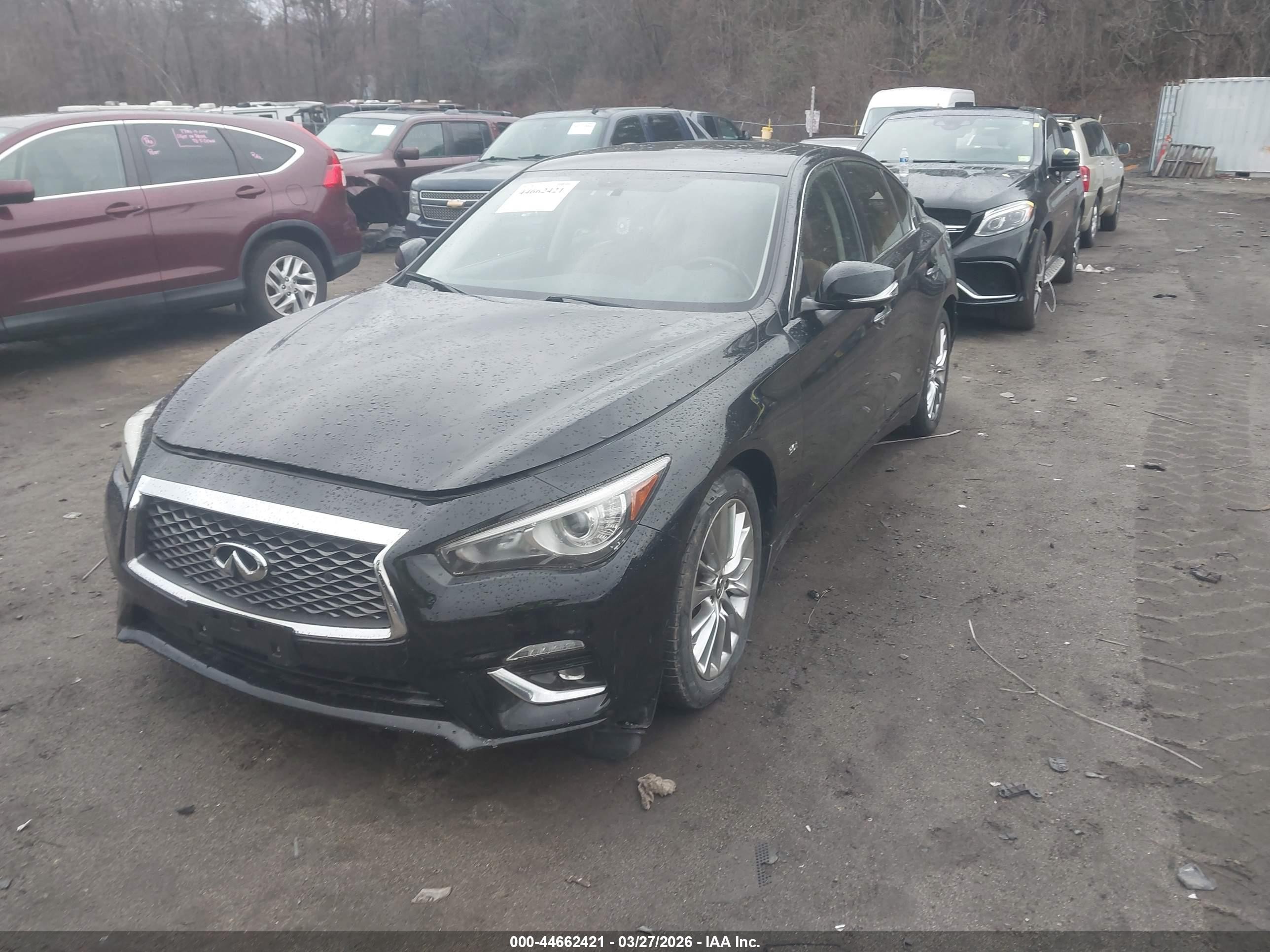 2020 Infiniti Q50 Luxe Awd Black vin: JN1EV7AR4LM254288