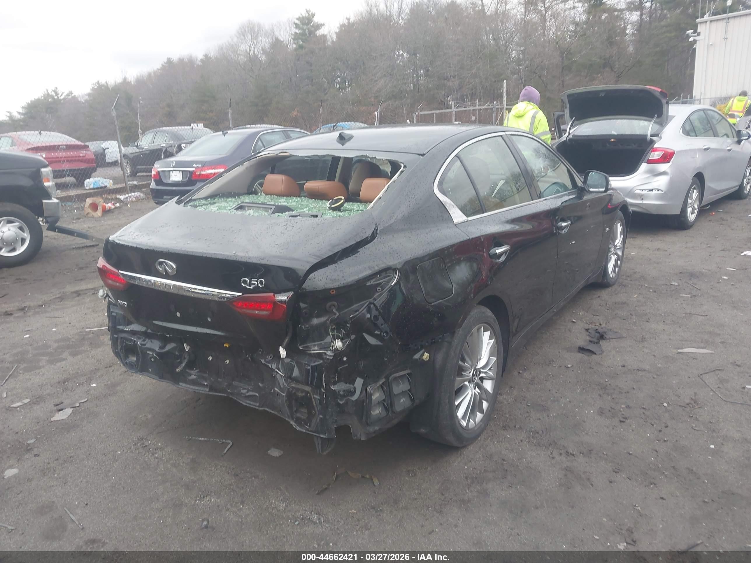 2020 Infiniti Q50 Luxe Awd Black vin: JN1EV7AR4LM254288