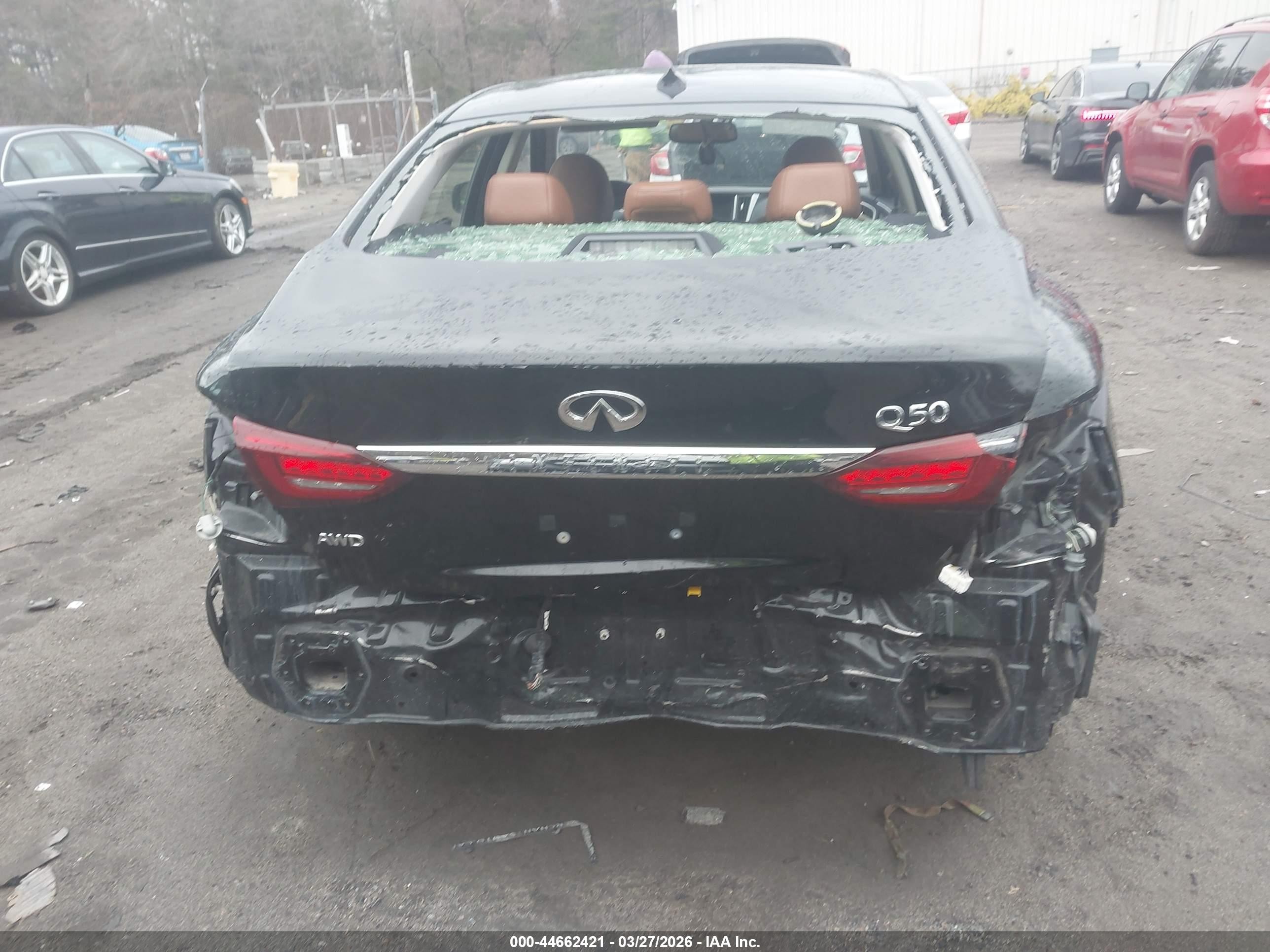 2020 Infiniti Q50 Luxe Awd Black vin: JN1EV7AR4LM254288