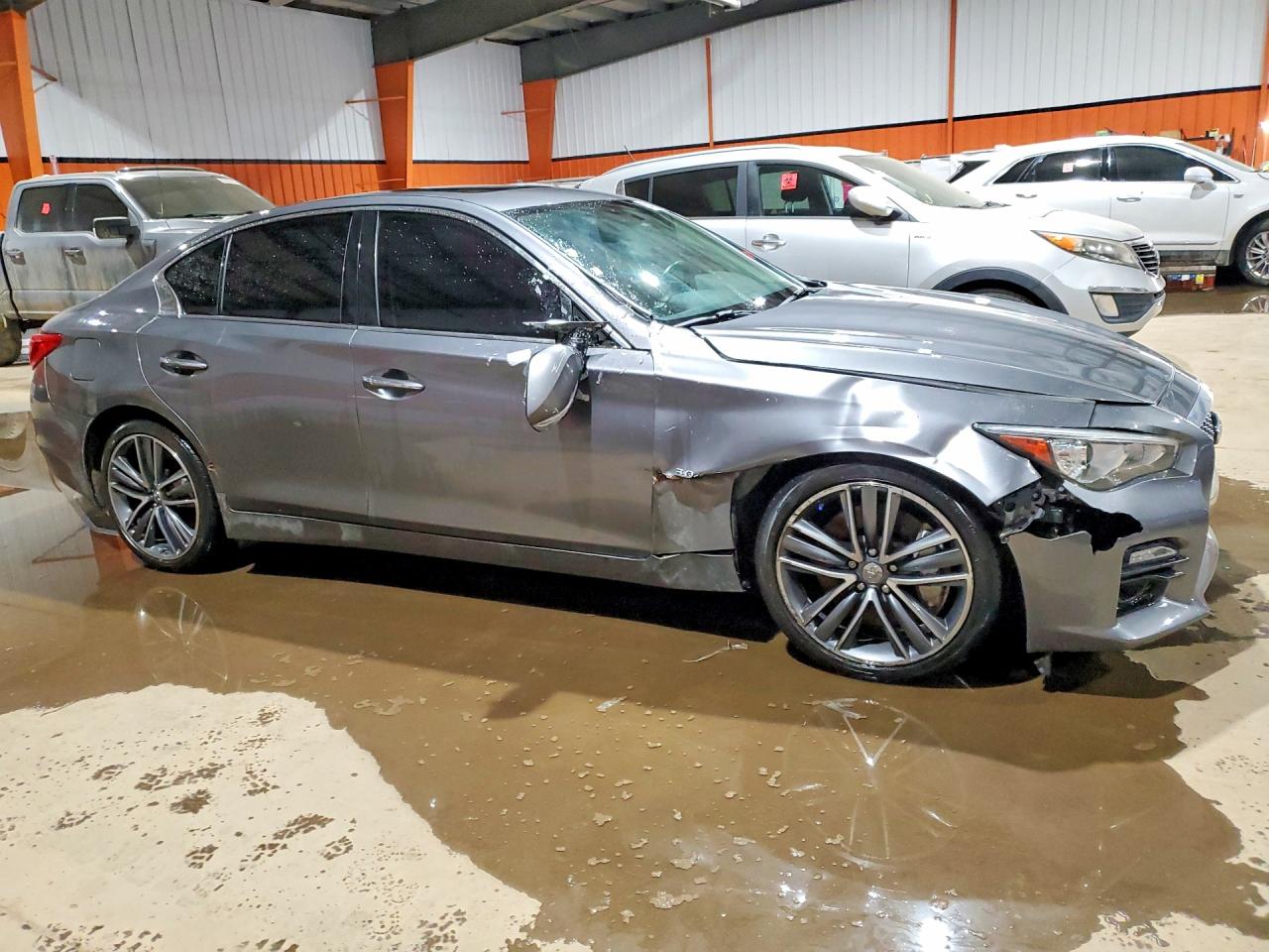 2017 Infiniti Q50 3.0t Signature Edition Gray vin: JN1EV7AR5HM839792