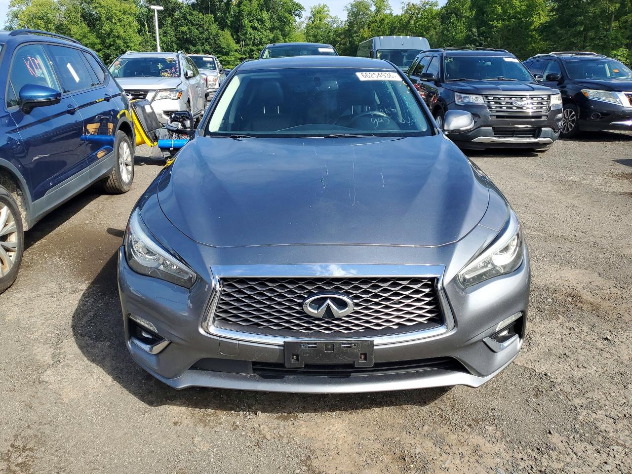 2019 Infiniti Q50 3.0t Luxe Gray vin: JN1EV7AR5KM553593