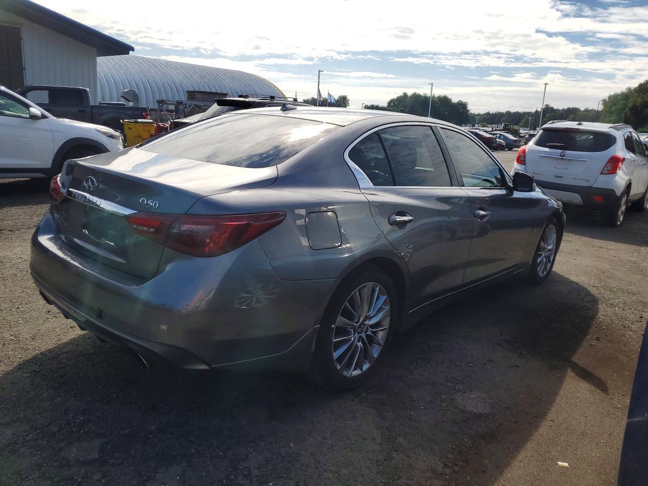 2019 Infiniti Q50 3.0t Luxe Gray vin: JN1EV7AR5KM553593