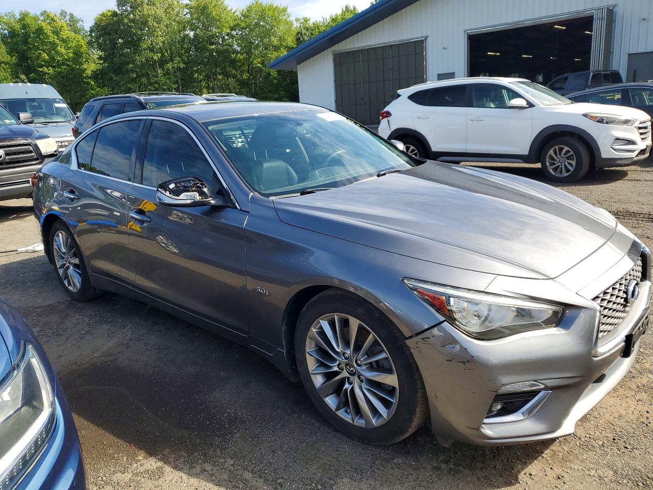 2019 Infiniti Q50 3.0t Luxe Gray vin: JN1EV7AR5KM553593