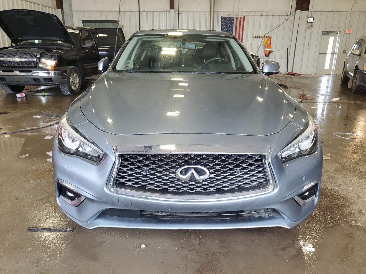 2019 Infiniti Q50 Luxe Blue vin: JN1EV7AR5KM553643