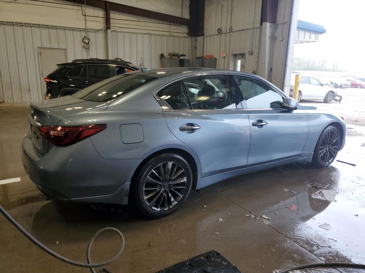 2019 Infiniti Q50 Luxe Blue vin: JN1EV7AR5KM553643