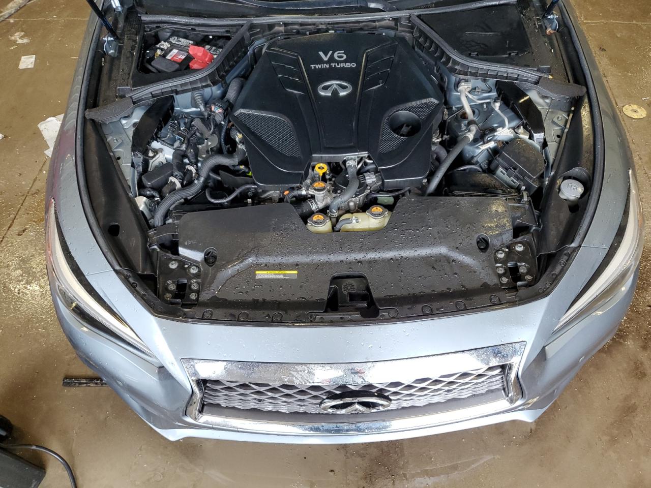 2019 Infiniti Q50 Luxe Blue vin: JN1EV7AR5KM553643