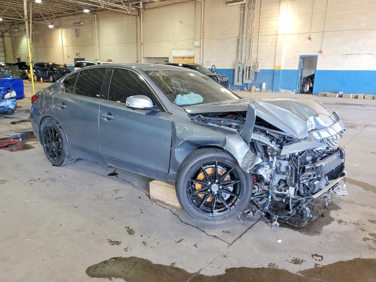 2019 Infiniti Q50 3.0t Luxe Silver vin: JN1EV7AR5KM553643