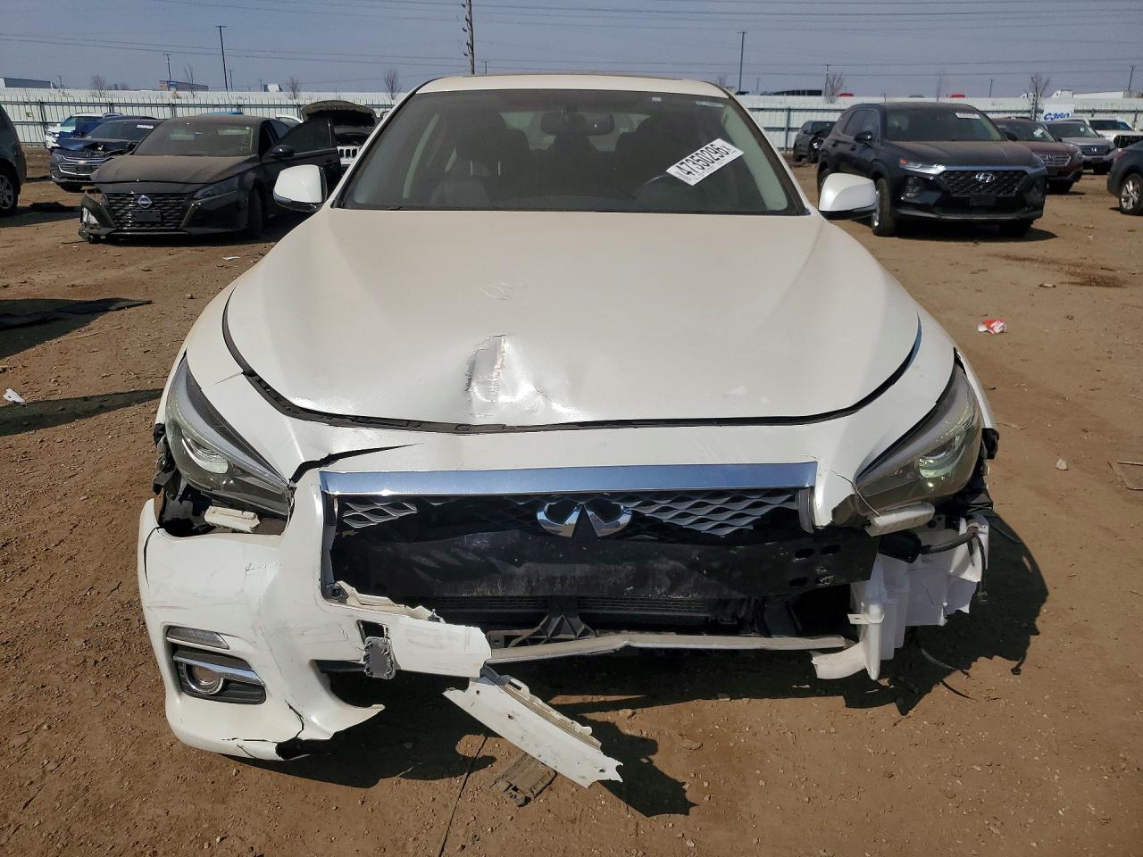 2017 Infiniti Q50 3.0t Signature Edition White vin: JN1EV7AR6HM839347