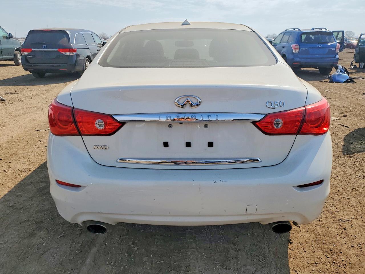 2017 Infiniti Q50 3.0t Signature Edition White vin: JN1EV7AR6HM839347