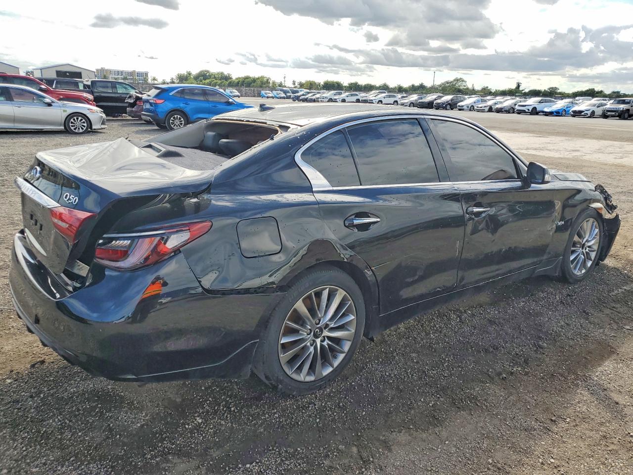 2020 Infiniti Q50 Black vin: JN1EV7AR6LM253823