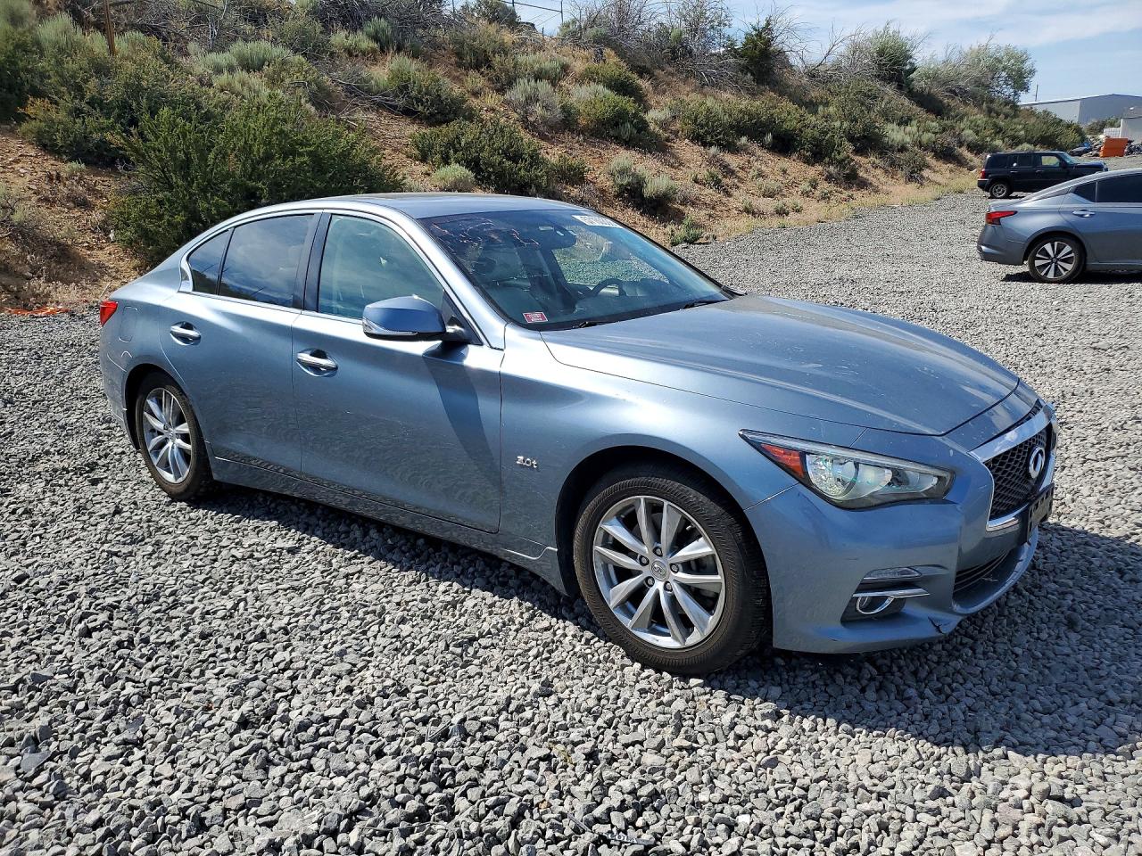 2016 Infiniti Q50 3.0t Premium Blue vin: JN1EV7AR8GM343044