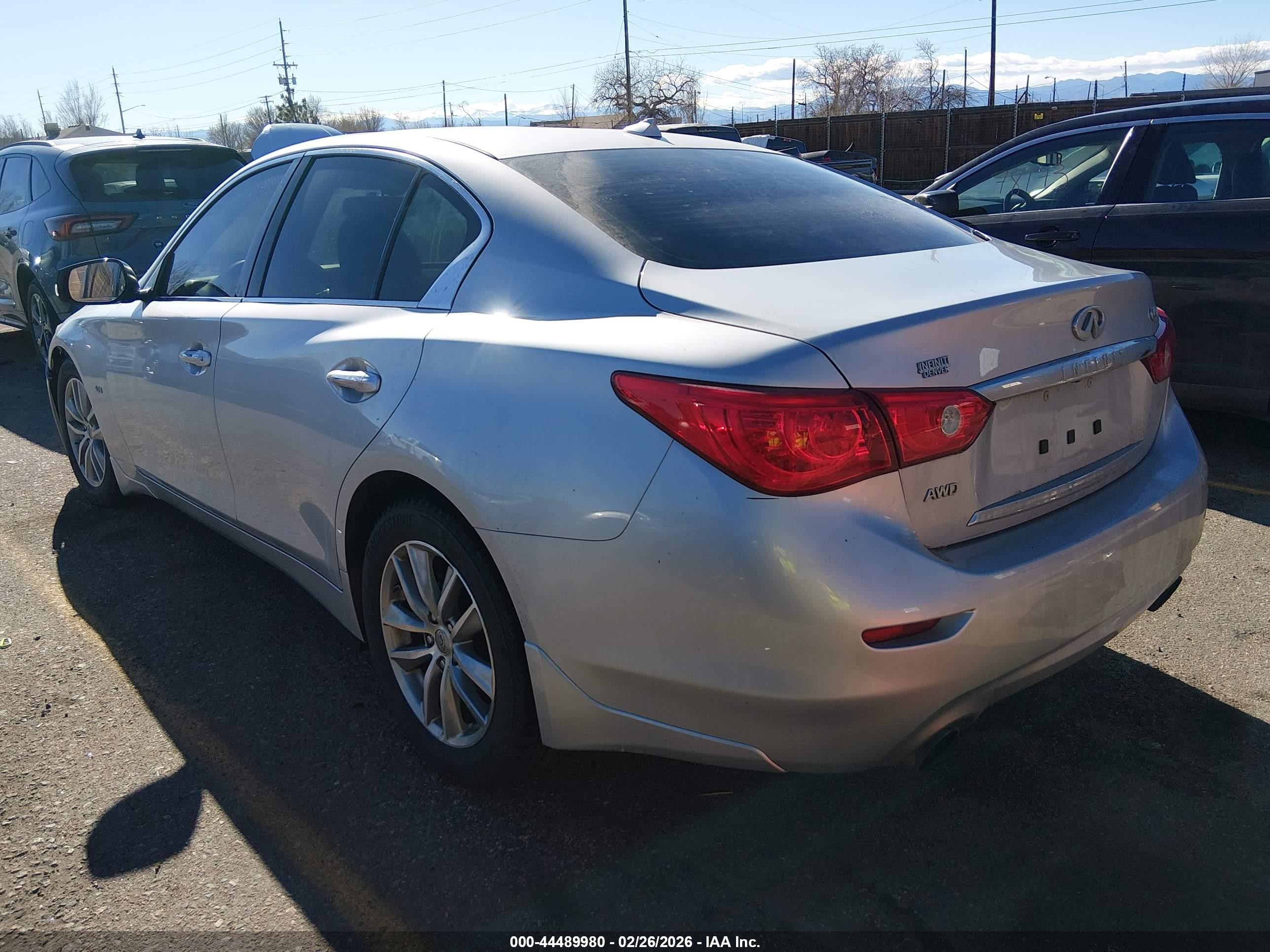 2017 Infiniti Q50 3.0t Signature Edition Silver vin: JN1EV7AR9HM838709