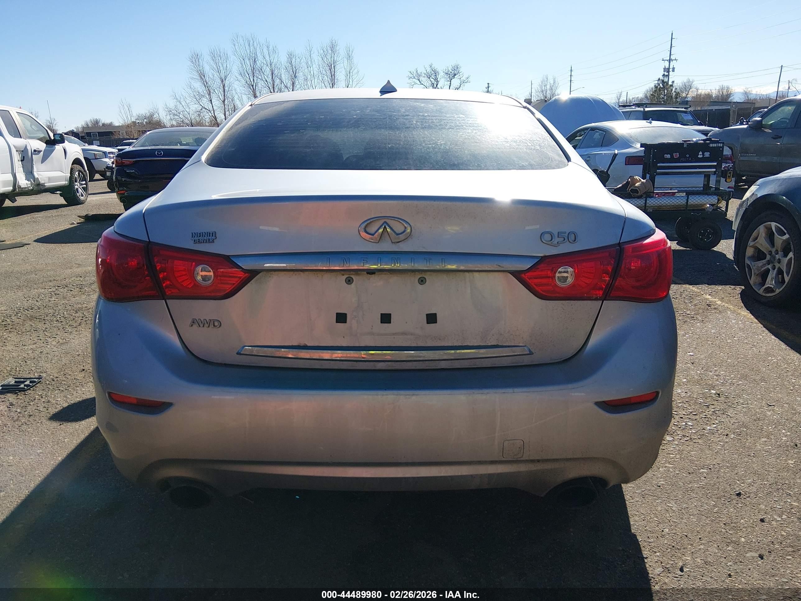 2017 Infiniti Q50 3.0t Signature Edition Silver vin: JN1EV7AR9HM838709