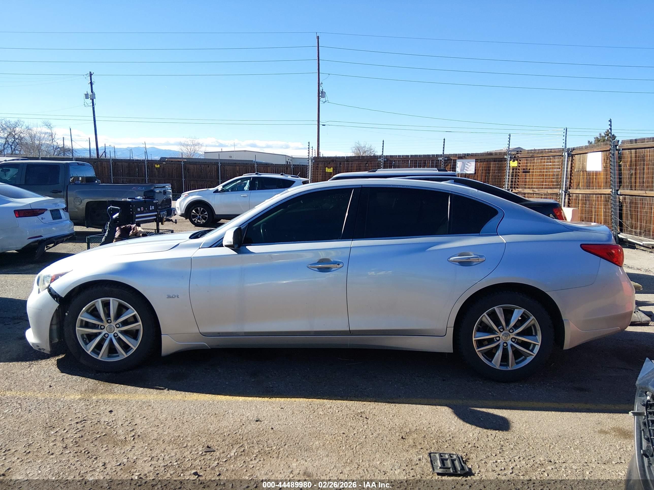 2017 Infiniti Q50 3.0t Signature Edition Silver vin: JN1EV7AR9HM838709