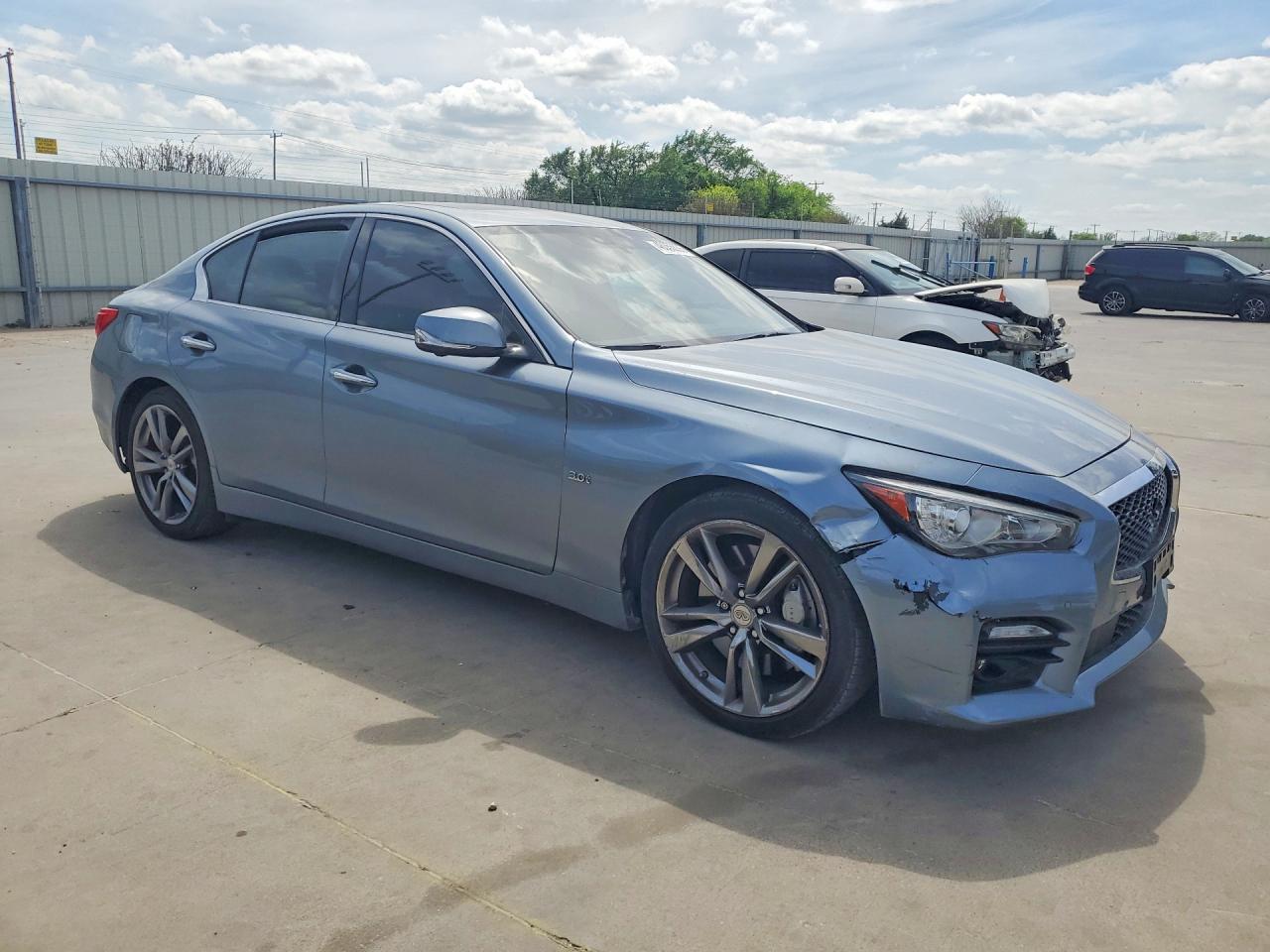 2017 Infiniti Q50 3.0t Signature Edition Blue vin: JN1EV7AR9HM840525