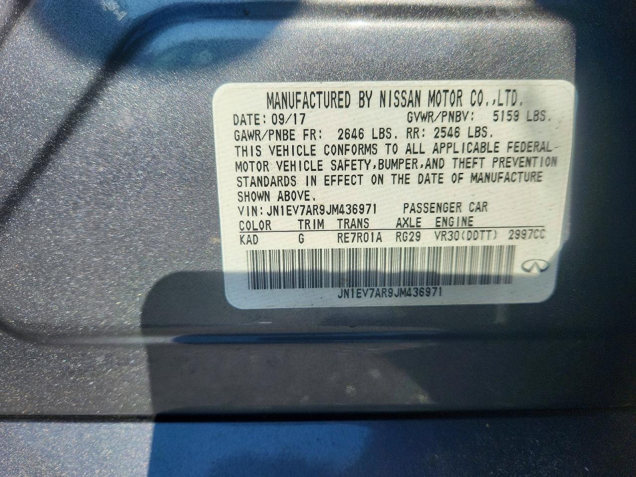 2018 Infiniti Q50 Luxe Gray vin: JN1EV7AR9JM436971