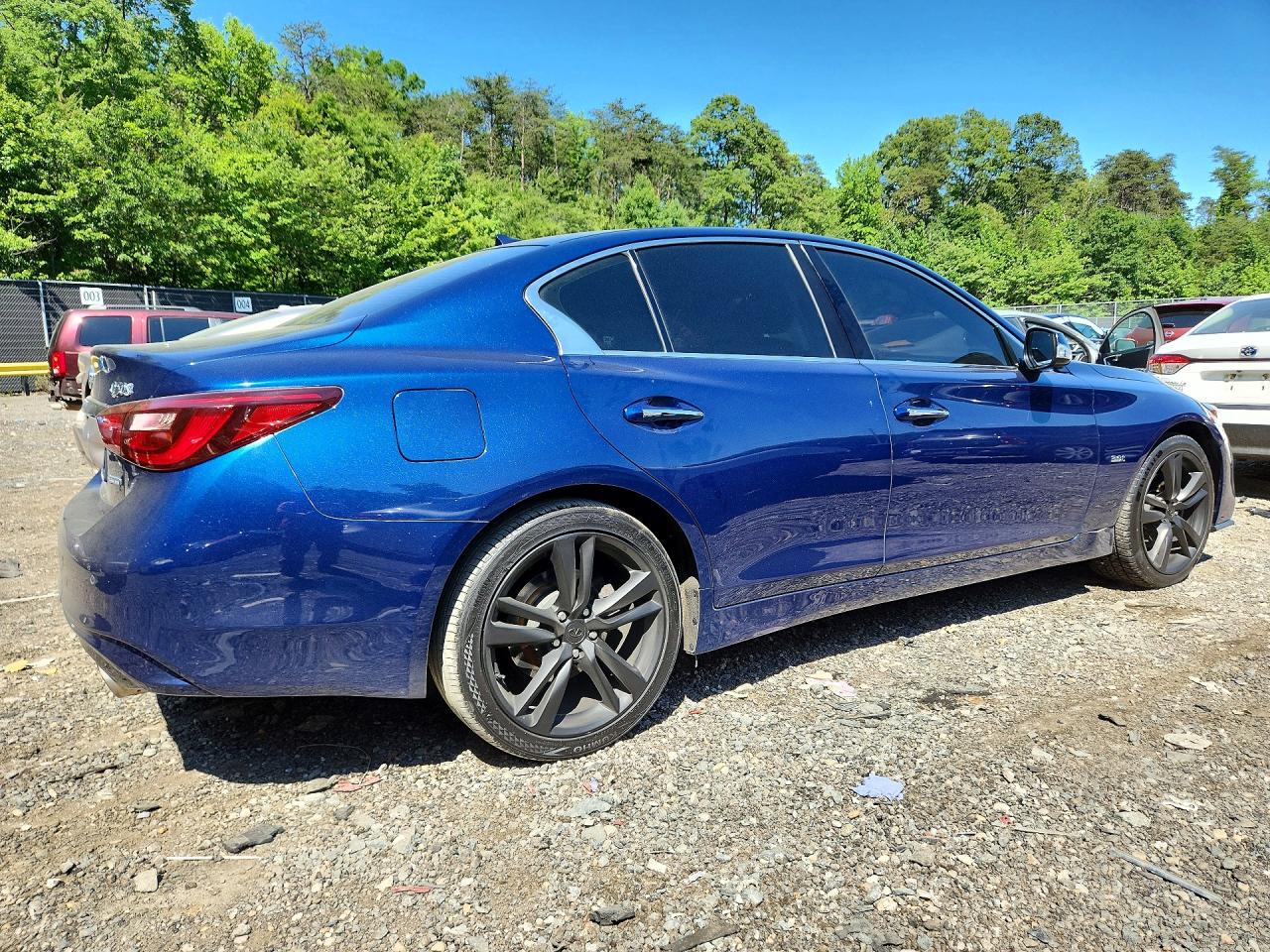 2019 Infiniti Q50 3.0t Signature Edition Blue vin: JN1EV7AR9KM592137