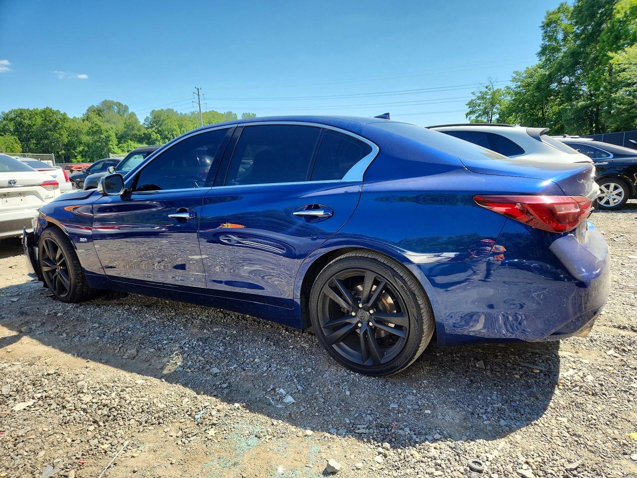 2019 Infiniti Q50 3.0t Signature Edition Blue vin: JN1EV7AR9KM592137