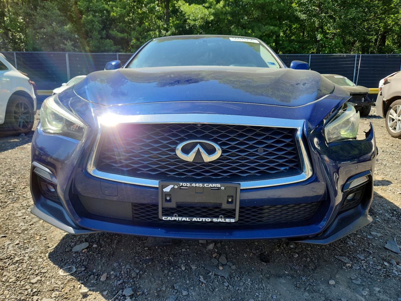 2019 Infiniti Q50 3.0t Signature Edition Blue vin: JN1EV7AR9KM592137