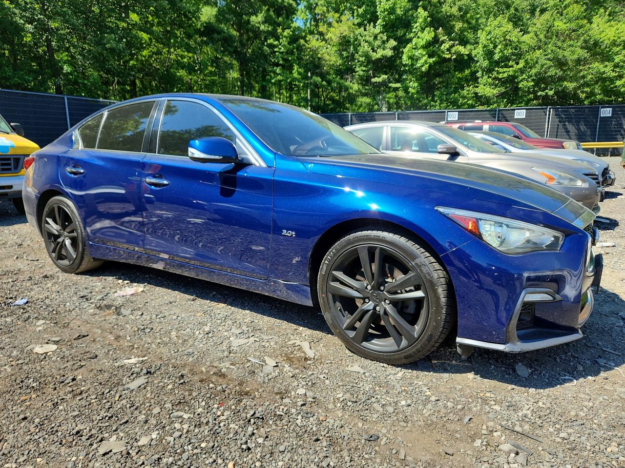 2019 Infiniti Q50 3.0t Signature Edition Blue vin: JN1EV7AR9KM592137