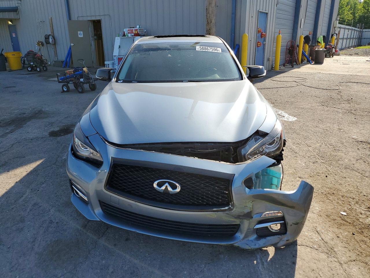 2017 Infiniti Q50 3.0t Premium Синий vin: JN1EV7ARXHM831655