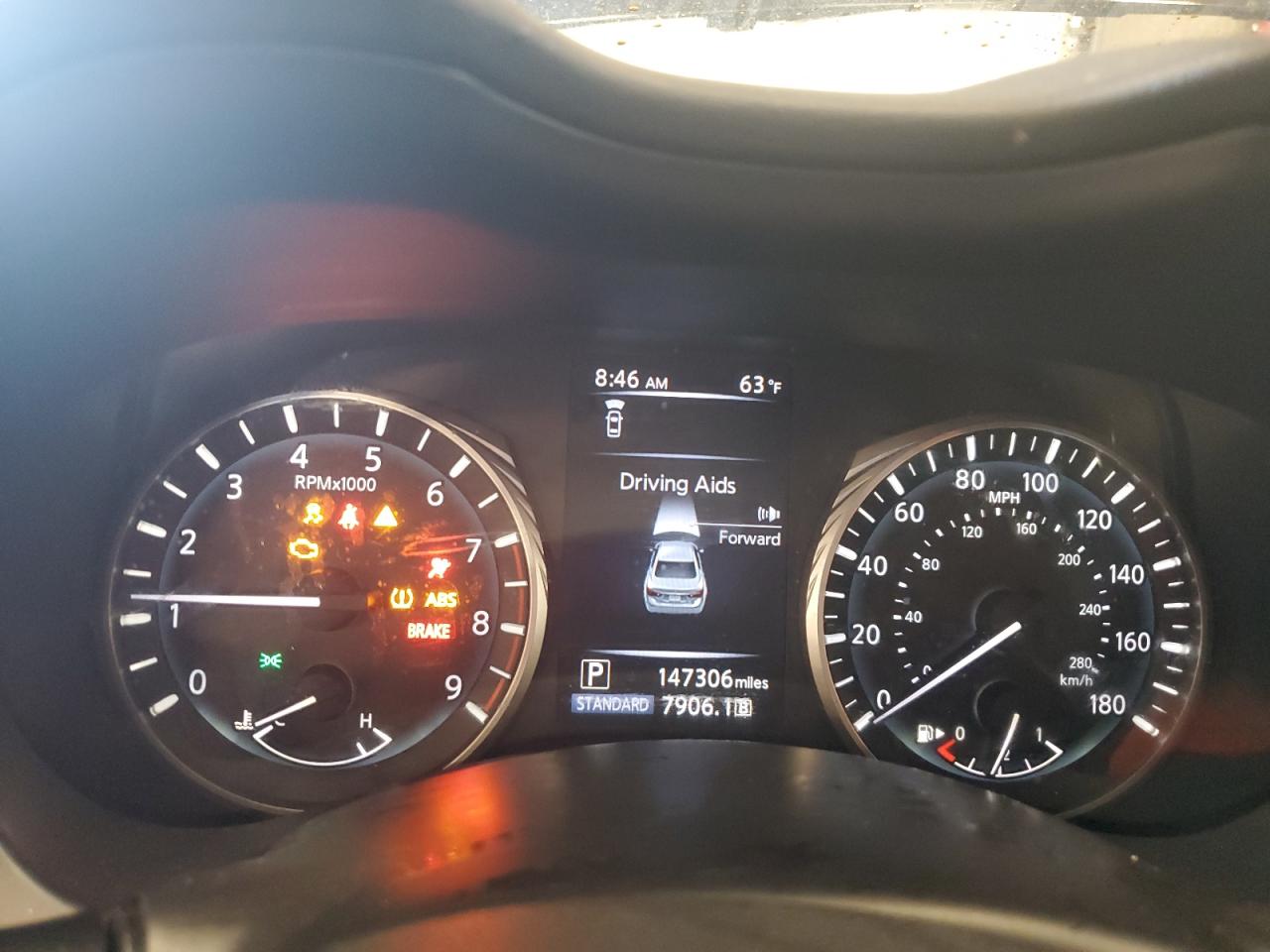 2019 Infiniti Q50 3.0t Luxe Черный vin: JN1EV7ARXKM559308 Damage: Warning Light - Engine, On, Unacceptable