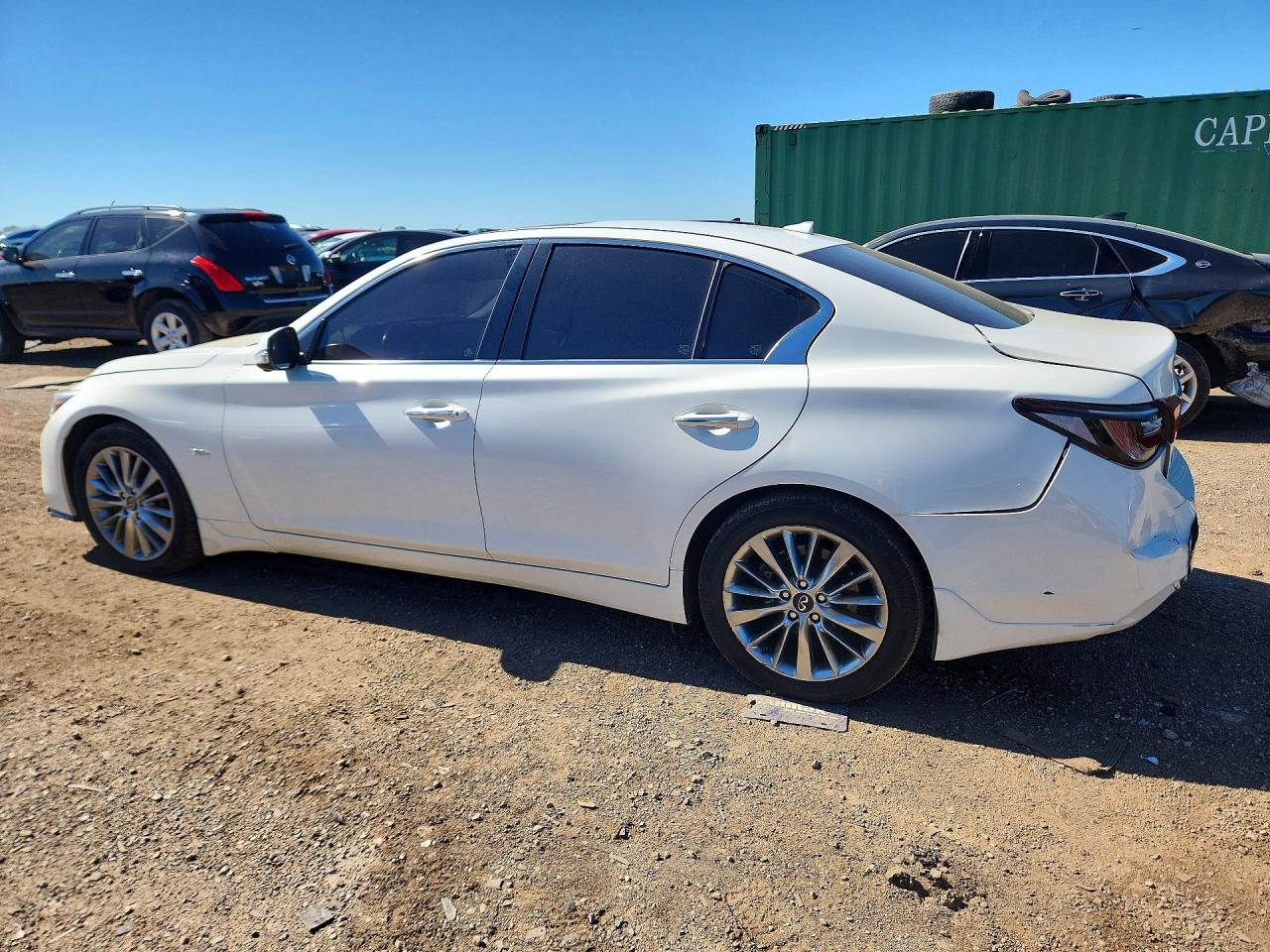 2019 Infiniti Q50 3.0t Signature Edition White vin: JN1EV7ARXKM591384