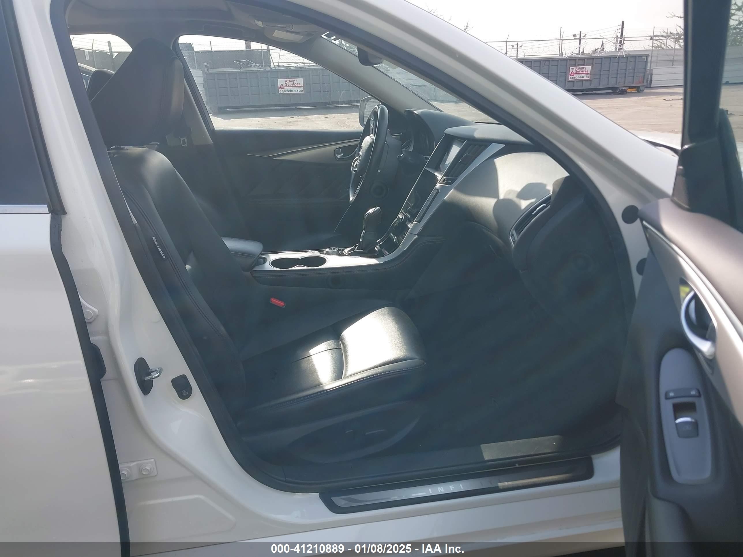 2021 Infiniti Q50 Luxe White vin: JN1EV7BP1MM705630