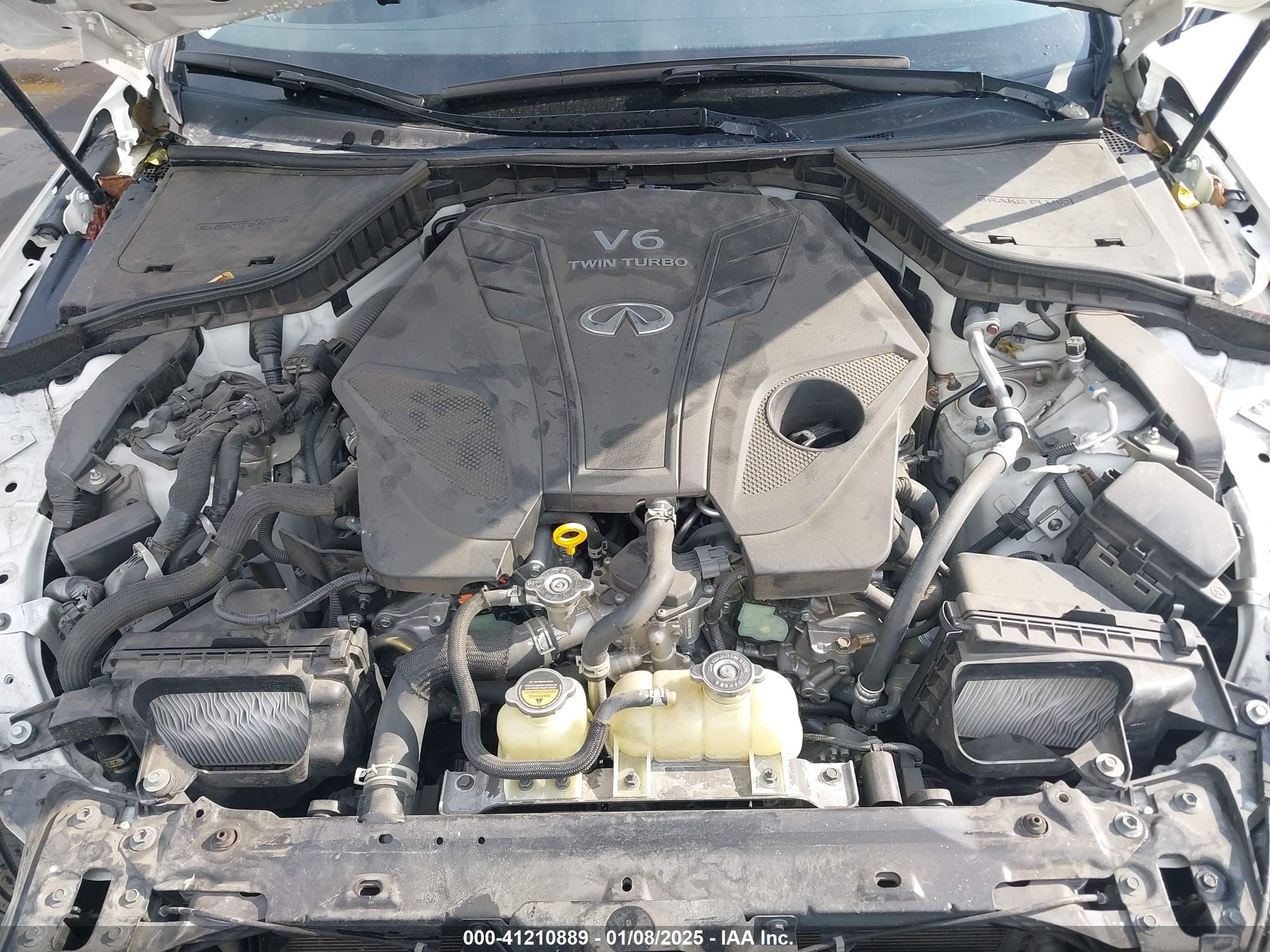 2021 Infiniti Q50 Luxe White vin: JN1EV7BP1MM705630