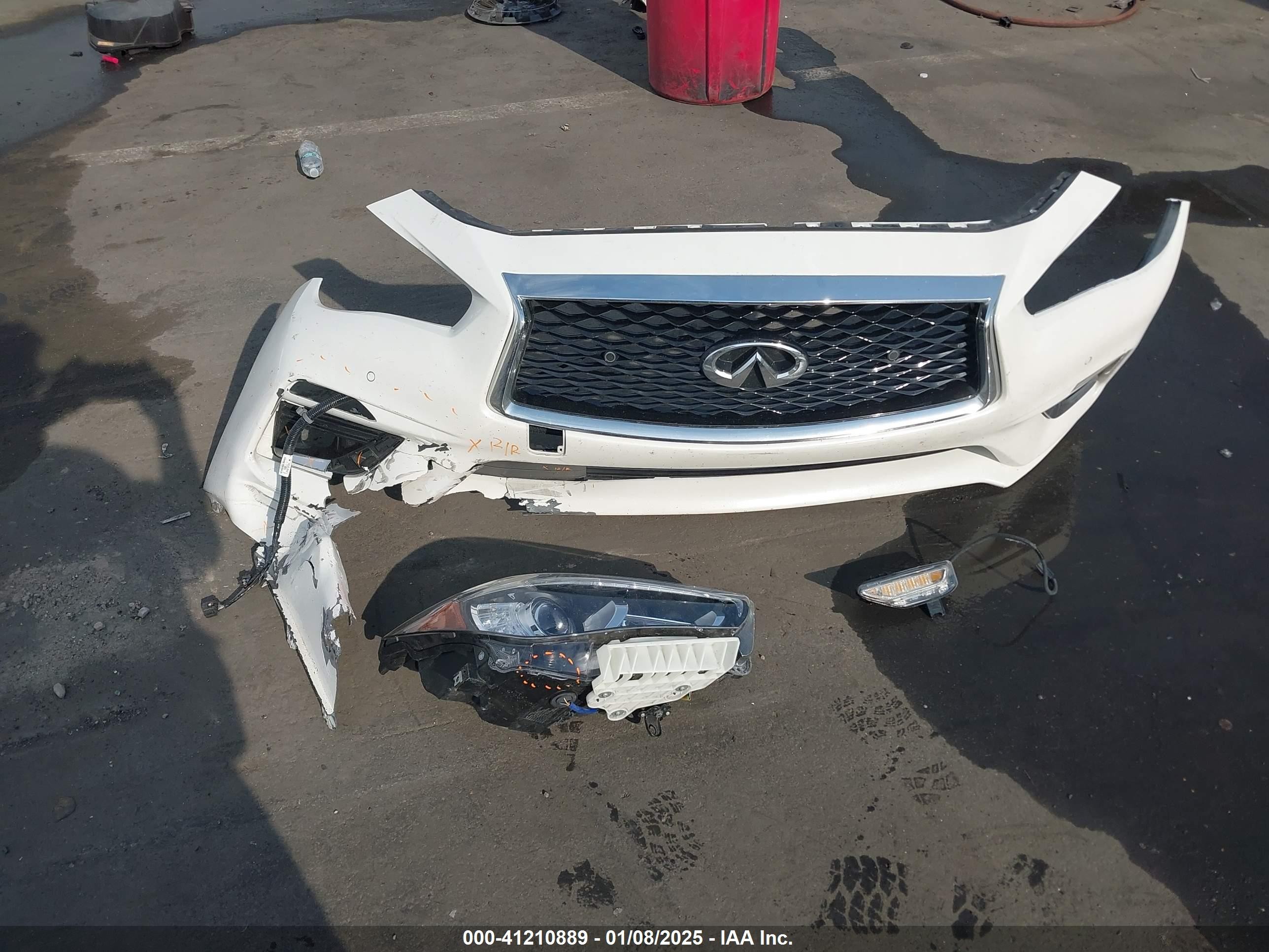 2021 Infiniti Q50 Luxe White vin: JN1EV7BP1MM705630