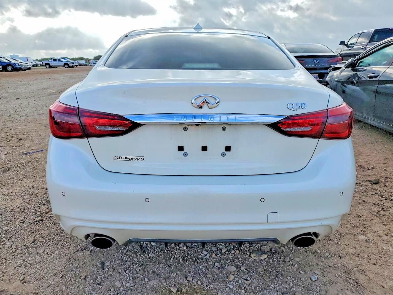 2021 Infiniti Q50 Luxe White vin: JN1EV7BP1MM705630