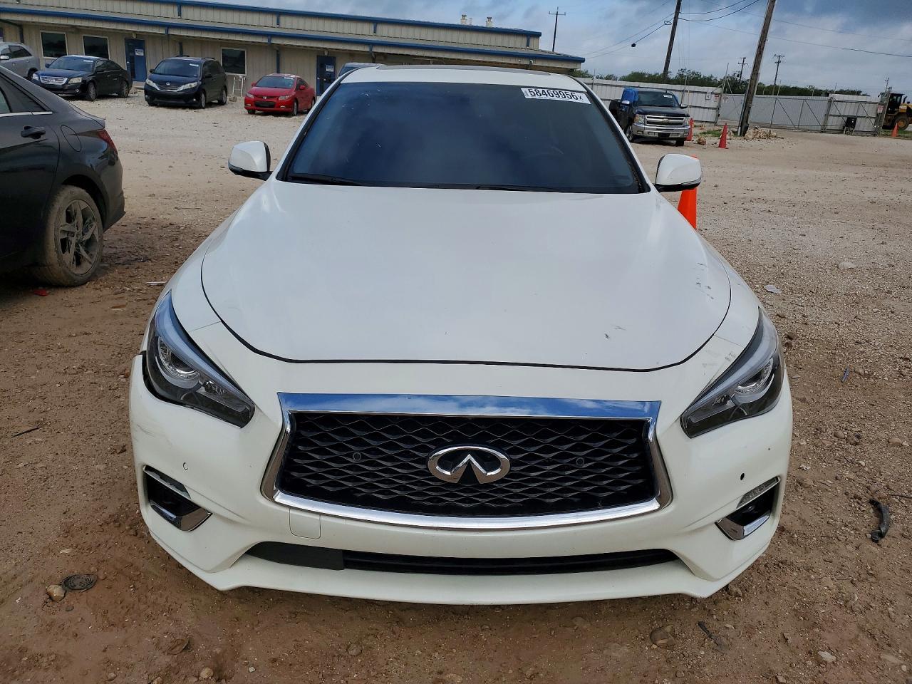 2021 Infiniti Q50 Luxe White vin: JN1EV7BP1MM705630