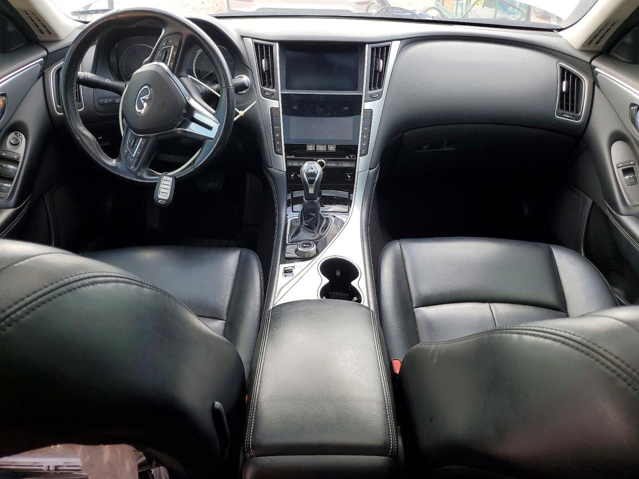 2021 Infiniti Q50 Luxe White vin: JN1EV7BP1MM705630