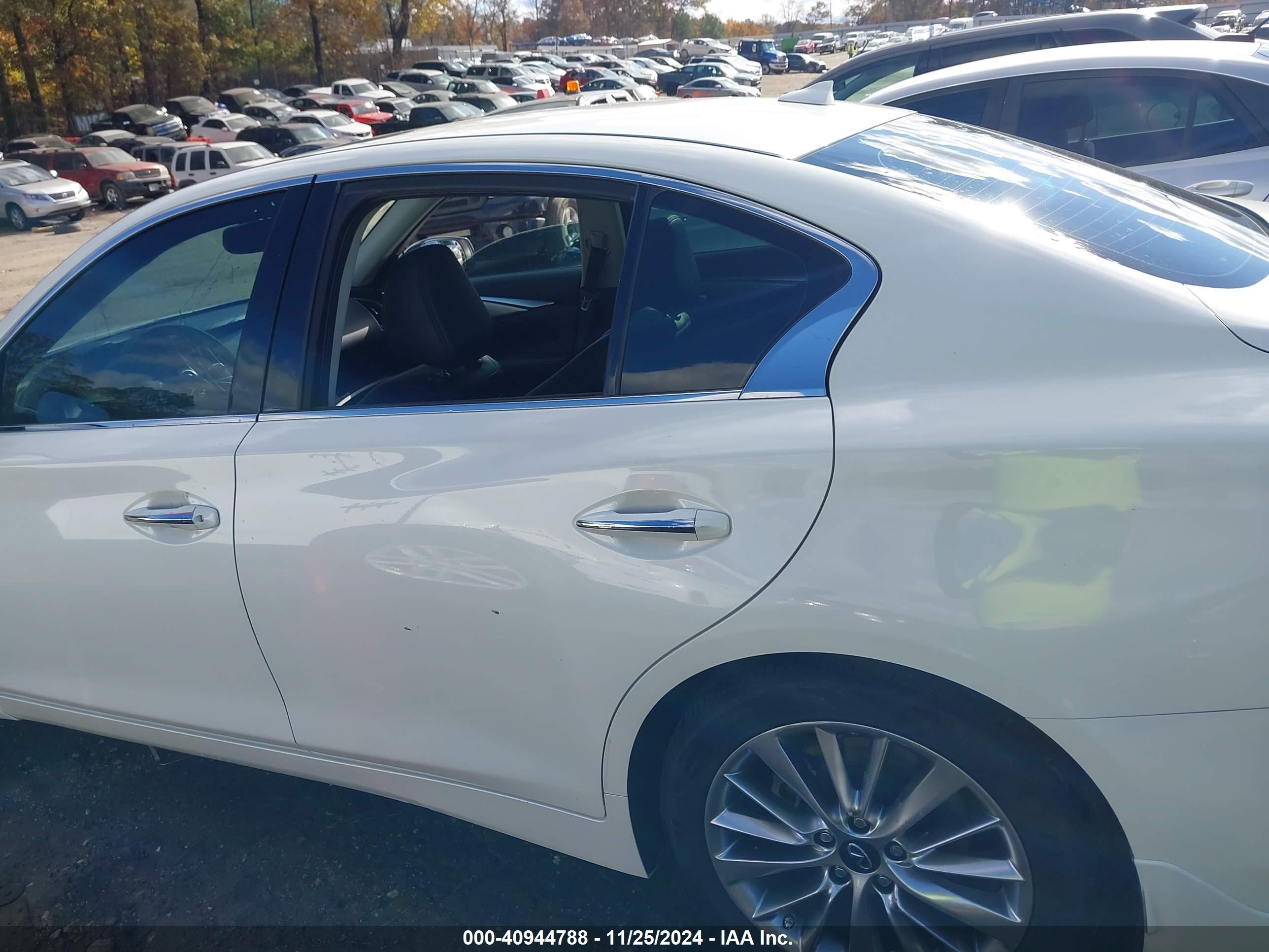 2021 Infiniti Q50 Luxe White vin: JN1EV7BP2MM701845