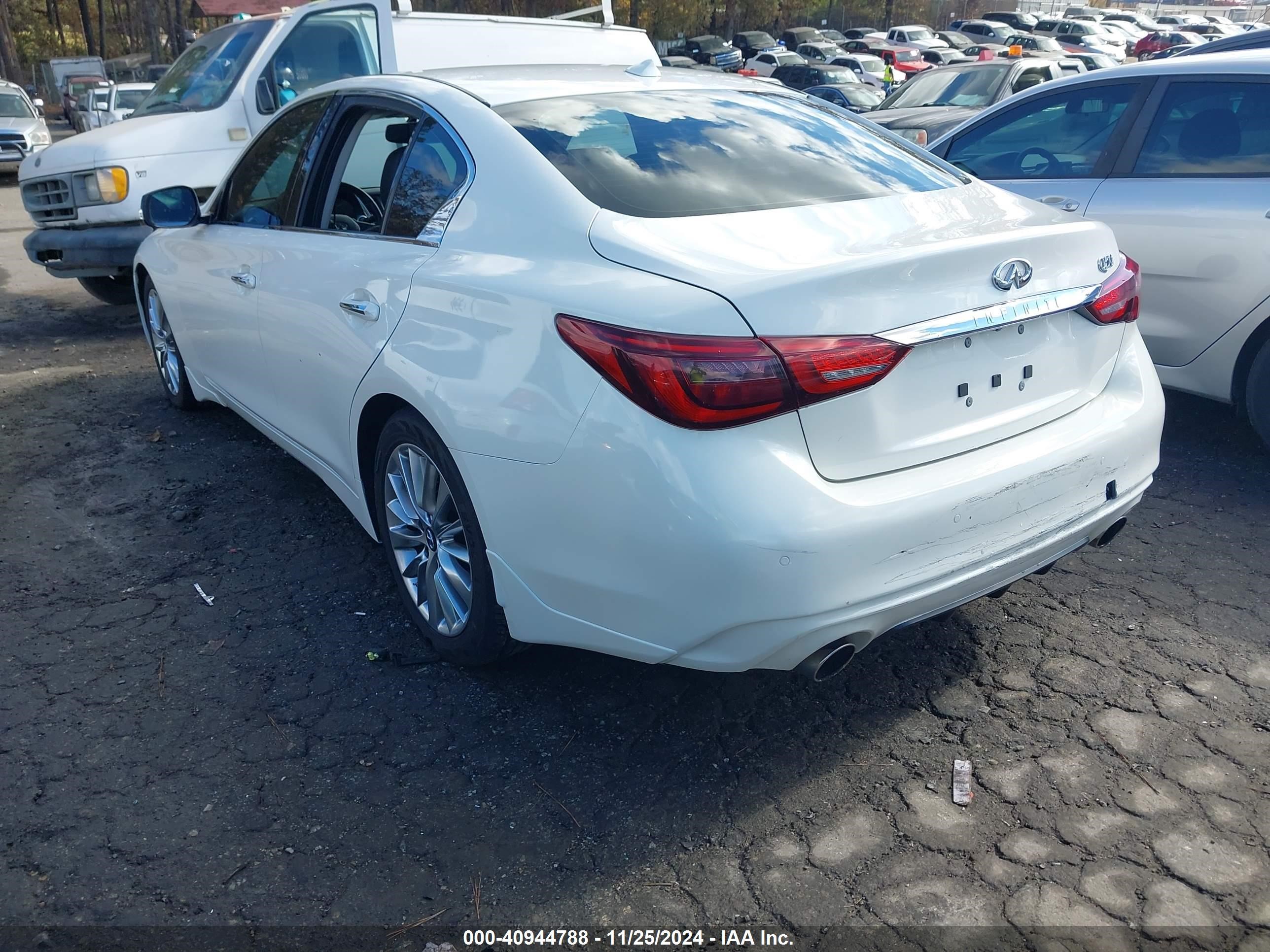 2021 Infiniti Q50 Luxe White vin: JN1EV7BP2MM701845