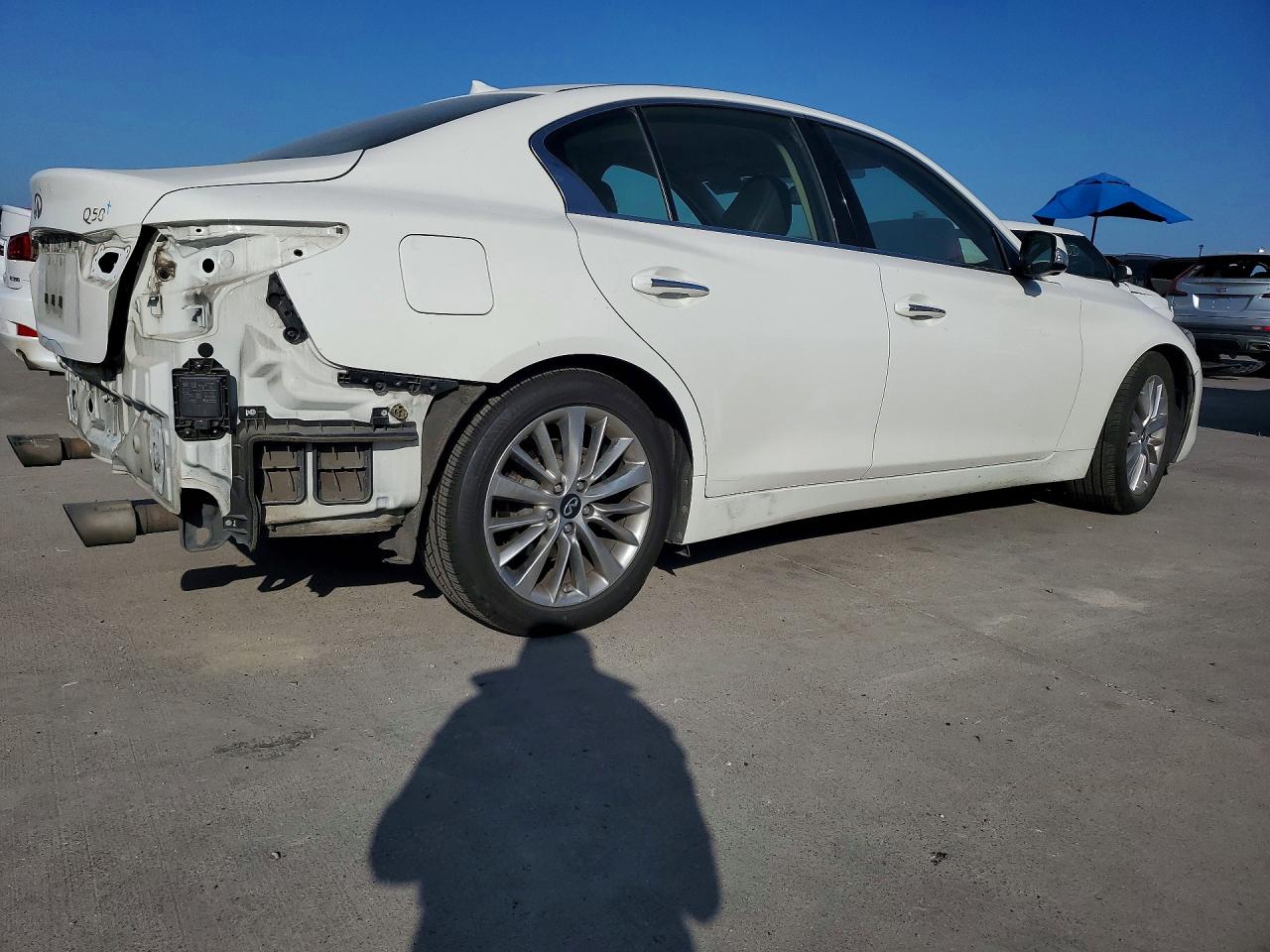 2021 Infiniti Q50 Luxe White vin: JN1EV7BP3MM702423