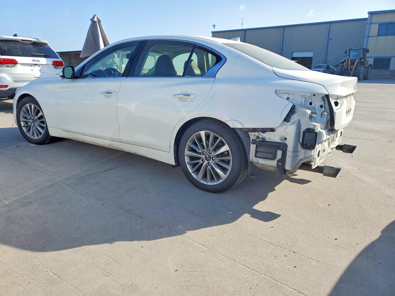 2021 Infiniti Q50 Luxe White vin: JN1EV7BP3MM702423