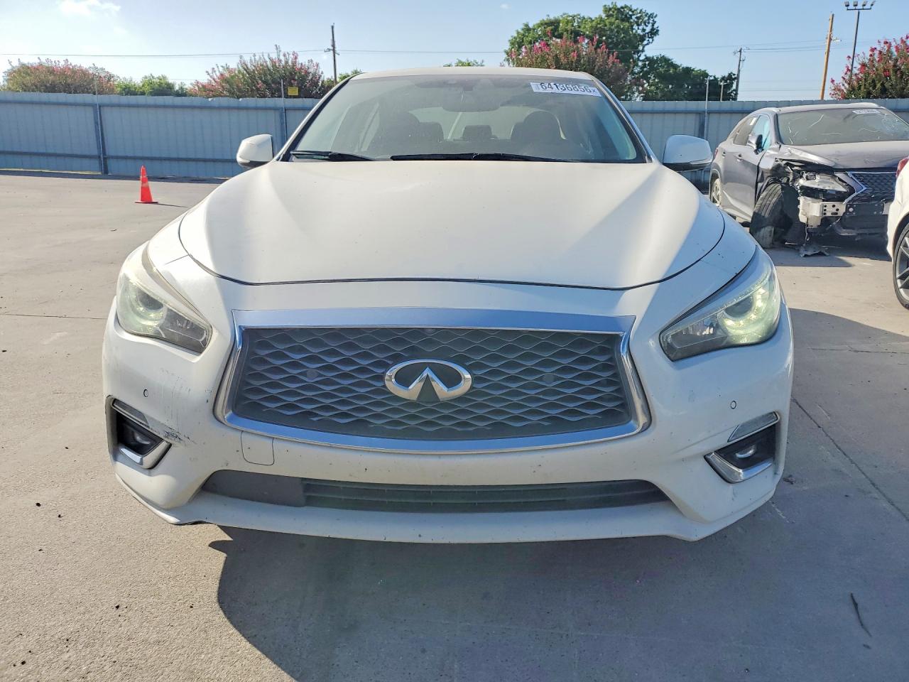 2021 Infiniti Q50 Luxe White vin: JN1EV7BP3MM702423