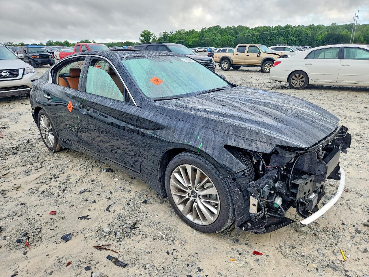 2023 Infiniti Q50 Luxe Black vin: JN1EV7BPXPM510825