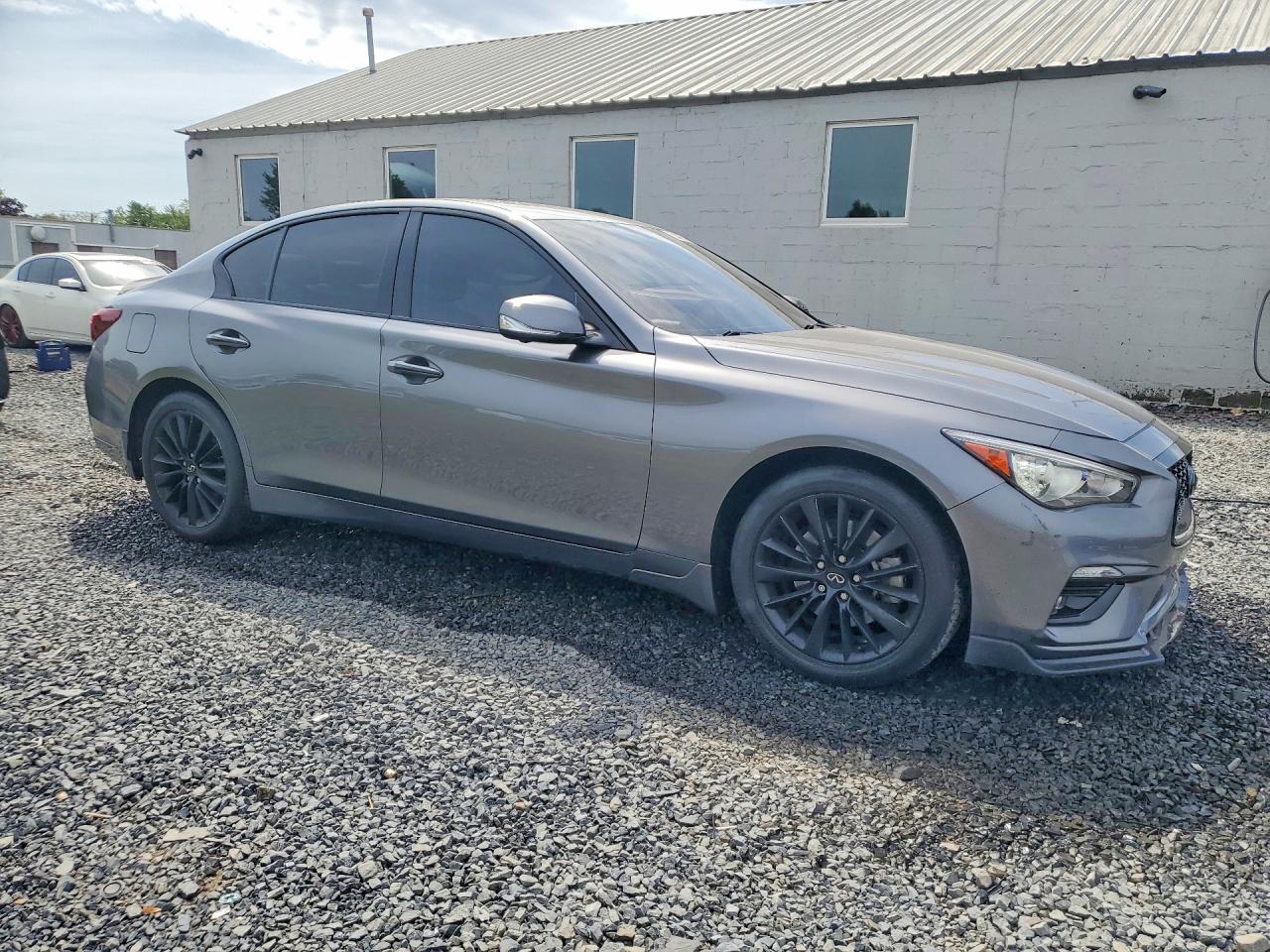 2021 Infiniti Q50 Luxe Серый vin: JN1EV7BR0MM751547