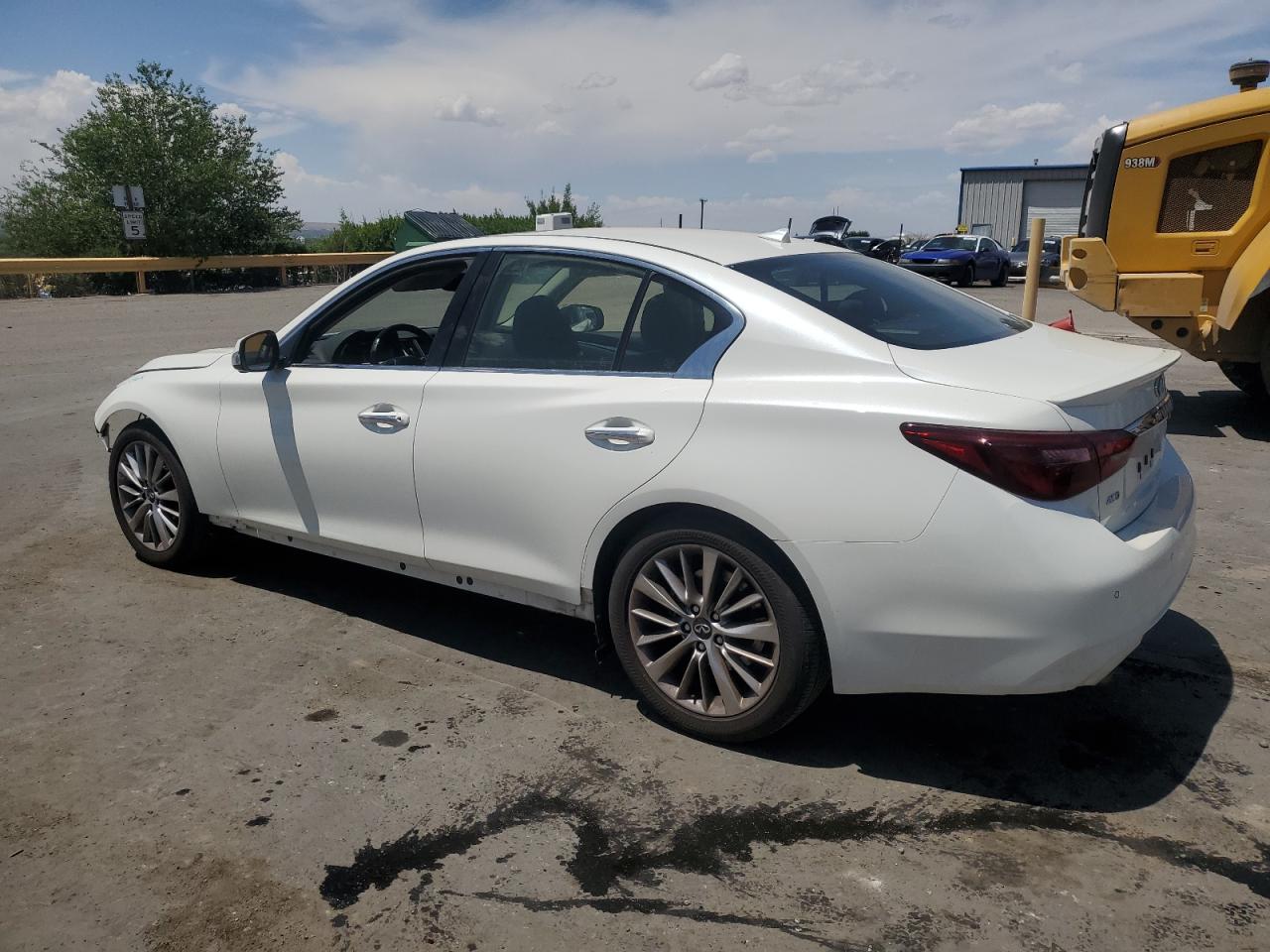 2021 Infiniti Q50 Luxe White vin: JN1EV7BR1MM753985