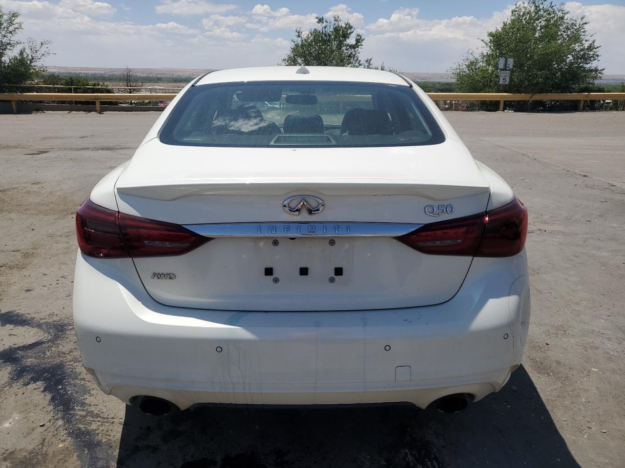 2021 Infiniti Q50 Luxe White vin: JN1EV7BR1MM753985