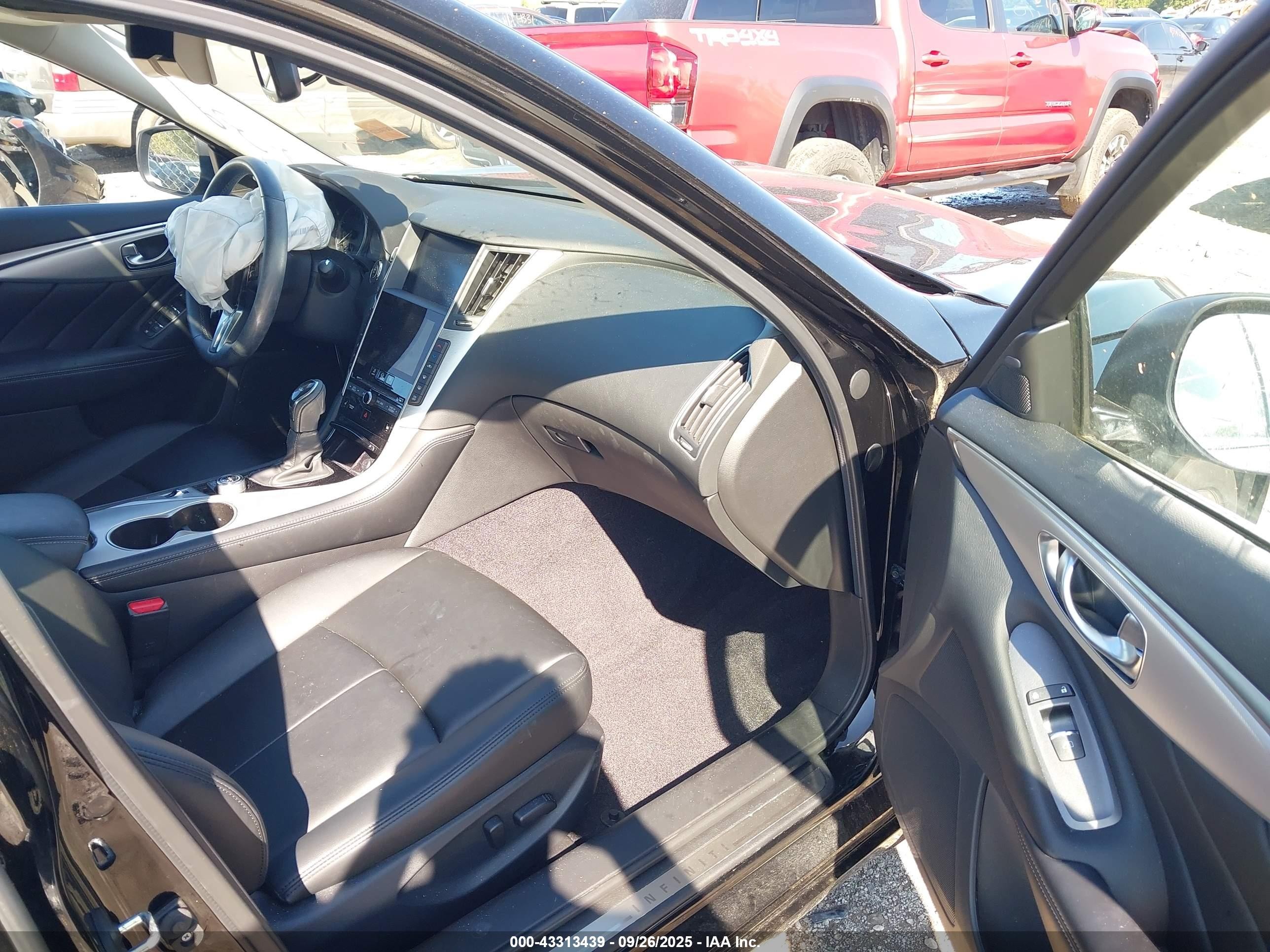 2021 Infiniti Q50 Luxe Awd Черный vin: JN1EV7BR1MM756126