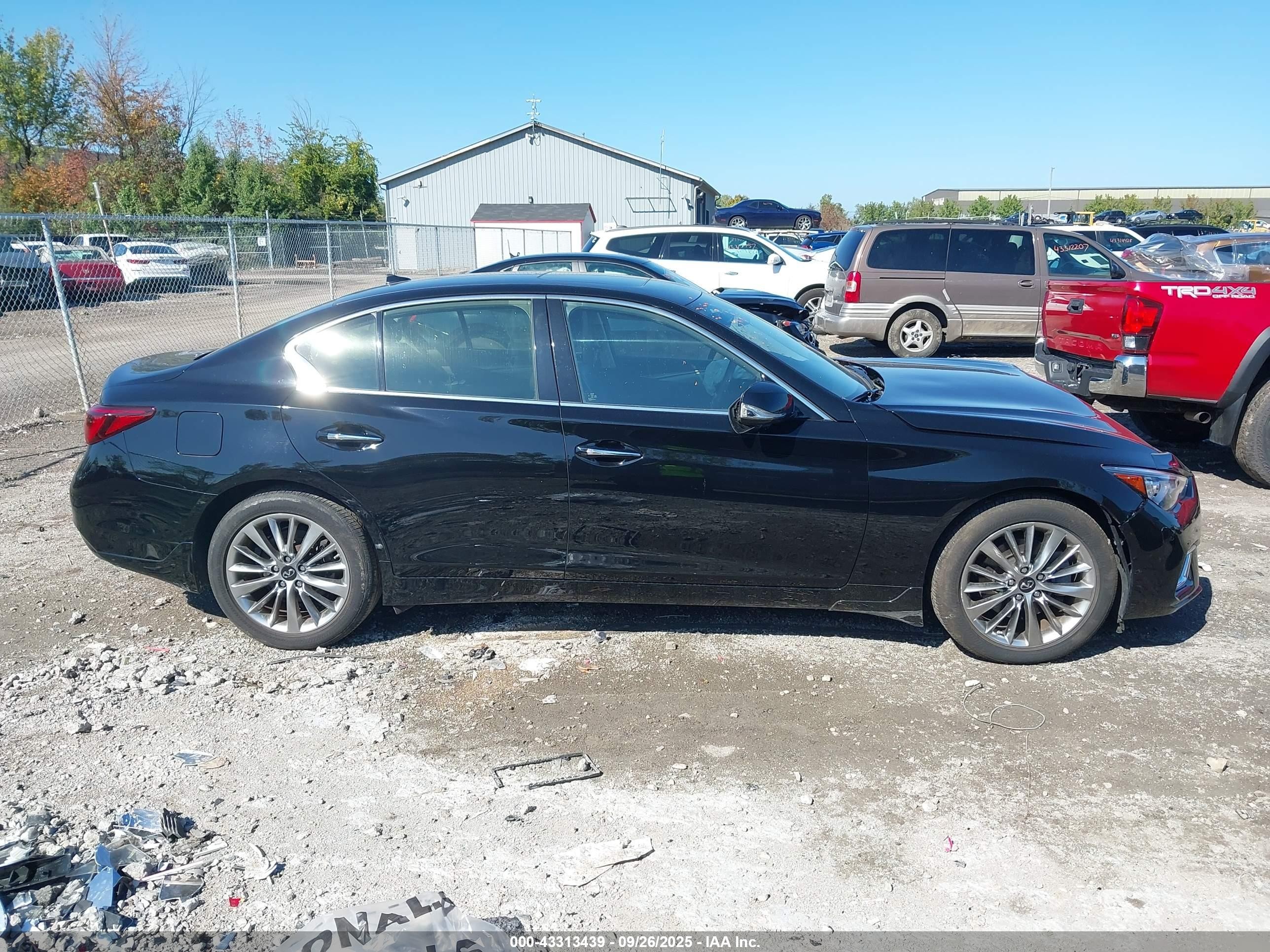 2021 Infiniti Q50 Luxe Awd Черный vin: JN1EV7BR1MM756126