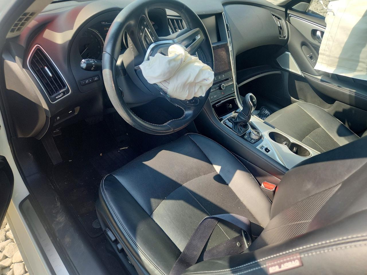 2023 Infiniti Q50 Luxe White vin: JN1EV7BR5PM541885