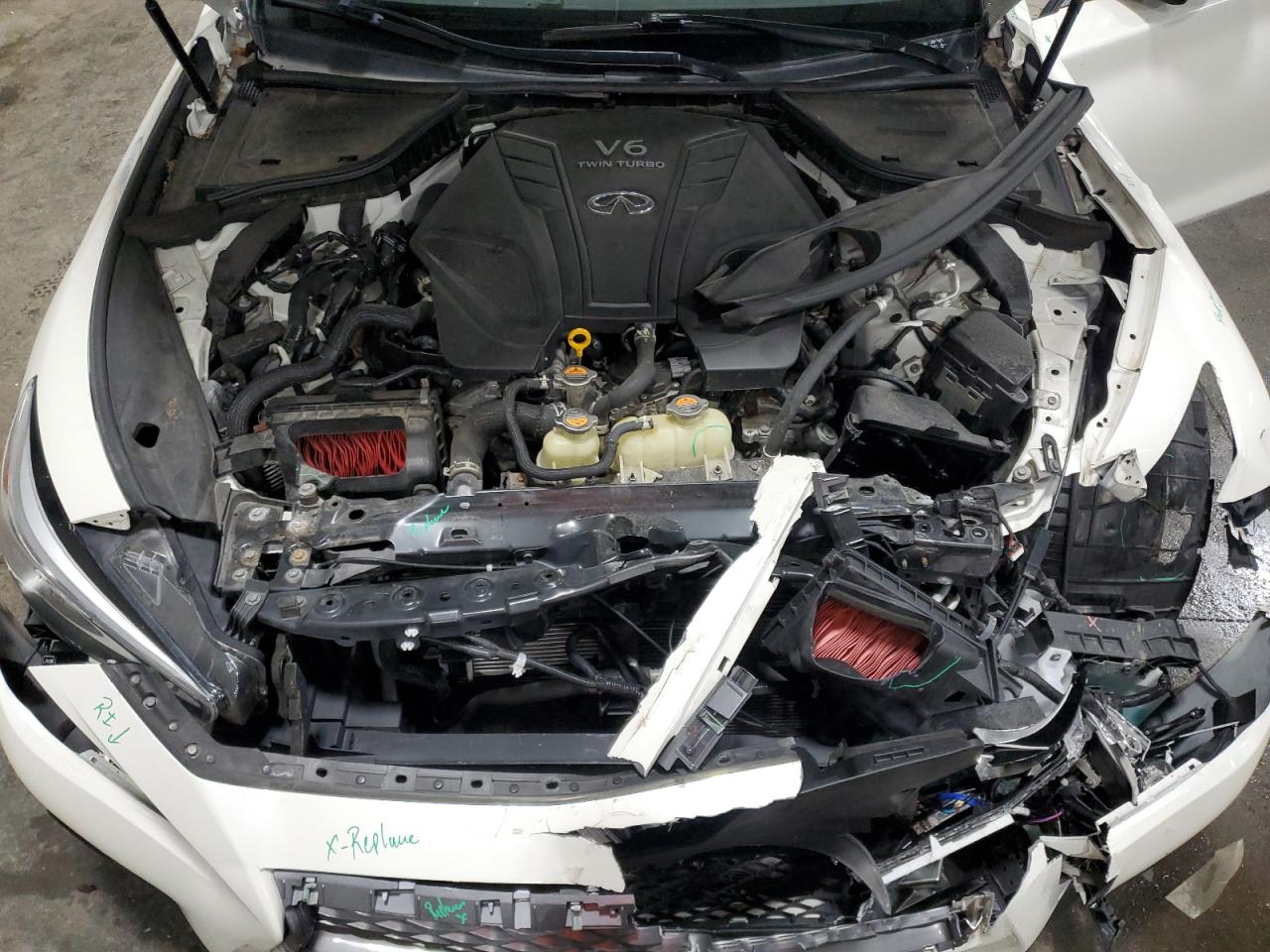 2021 Infiniti Q50 Sensory   White vin: JN1EV7CRXMM753059