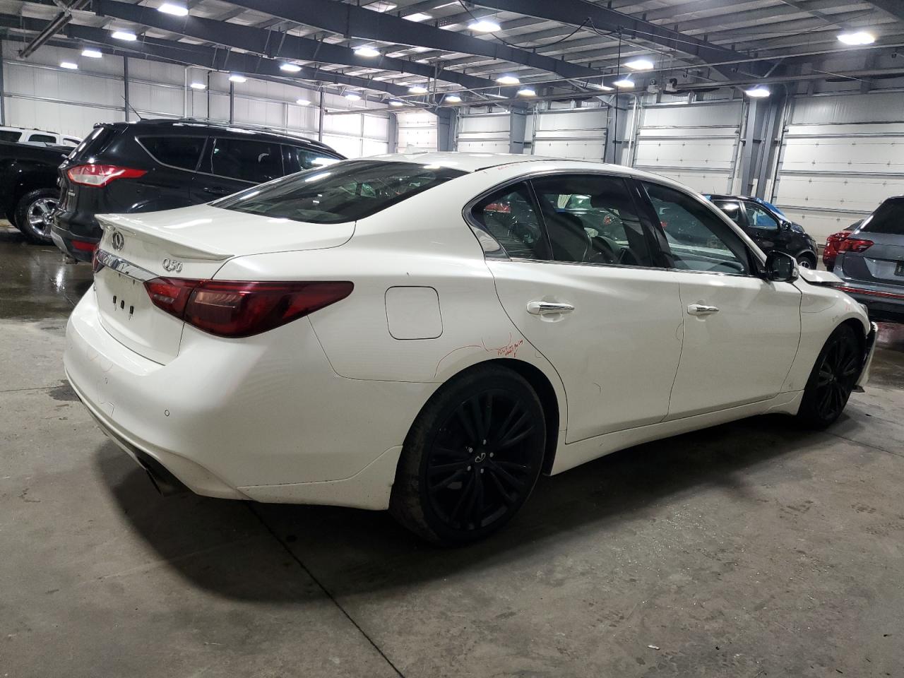 2021 Infiniti Q50 Sensory   White vin: JN1EV7CRXMM753059