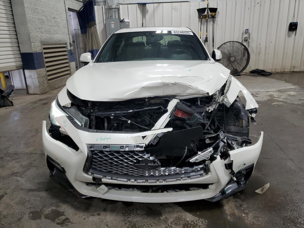2021 Infiniti Q50 Sensory   White vin: JN1EV7CRXMM753059
